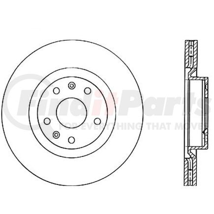 Centric 120.45036 Premium Brake Rotor