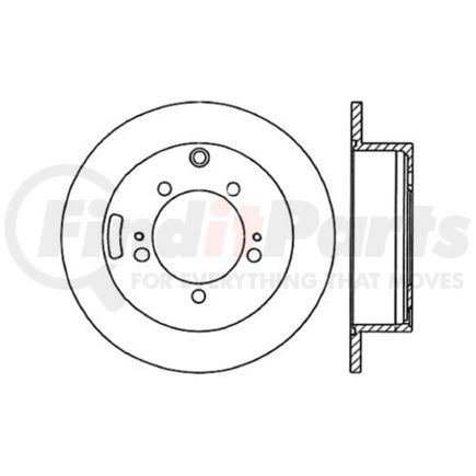 Centric 125.46047 Disc Brake Rotor Centric Premium High Carbon Alloy Brake Rotor