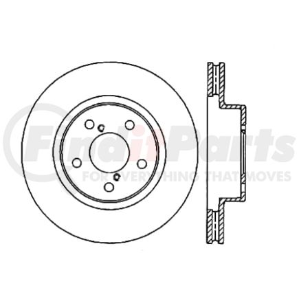 120.47027 by CENTRIC - Premium Brake Rotor