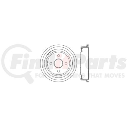 122.61001 by CENTRIC - Premium Brake Drum