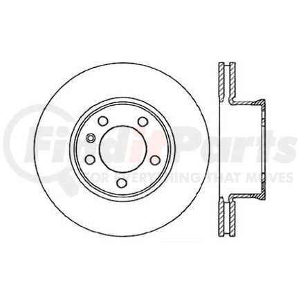 120.35072 by CENTRIC - Premium Brake Rotor