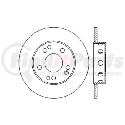 Centric 125.35010 Brake Hydraulic Line Premium High-Carbon Rotor