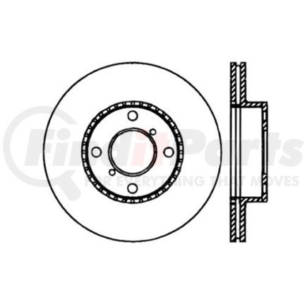120.48010 by CENTRIC - Centric Premium Brake Rotor