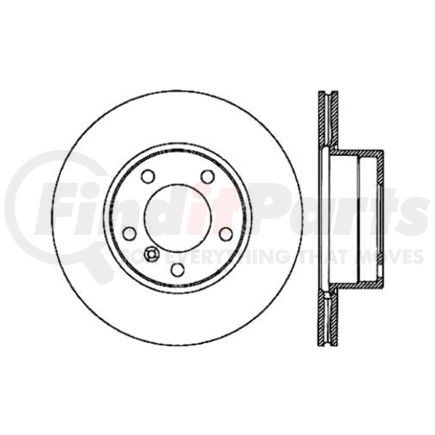 120.34045 by CENTRIC - Centric Premium High Carbon Alloy Brake Rotor
