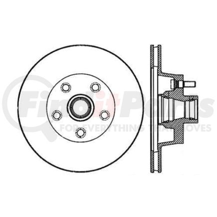 120.61002 by CENTRIC - Premium Brake Rotor