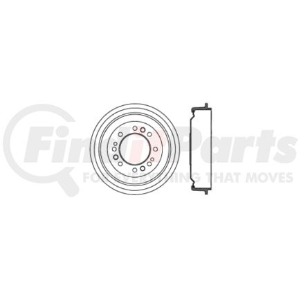 122.65013 by CENTRIC - Premium Brake Drum
