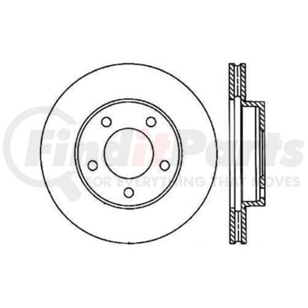 Centric 120.61067 Disc Brake Rotor Premium Brake Rotor