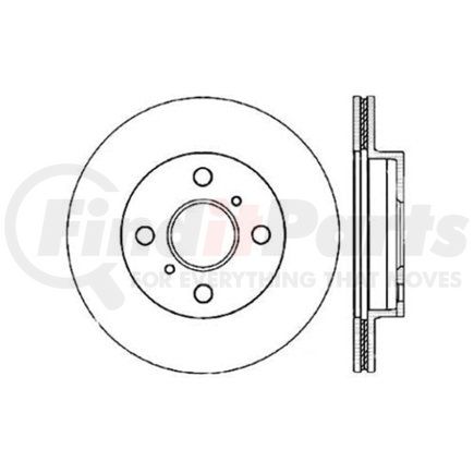 Centric 120.44116 Disc Brake Rotor Centric Premium Brake Rotor