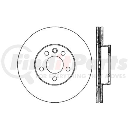 Centric 120.33075 Disc Brake Rotor Premium Brake Rotor