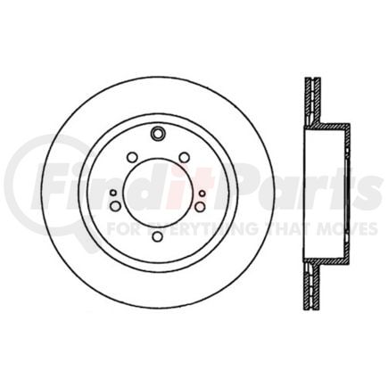 Centric 120.46075 Disc Brake Rotor Premium Brake Rotor