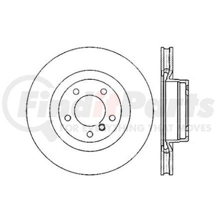 120.34107 by CENTRIC - Premium Brake Rotor