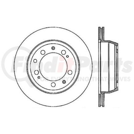 120.37007 by CENTRIC - Premium Brake Rotor