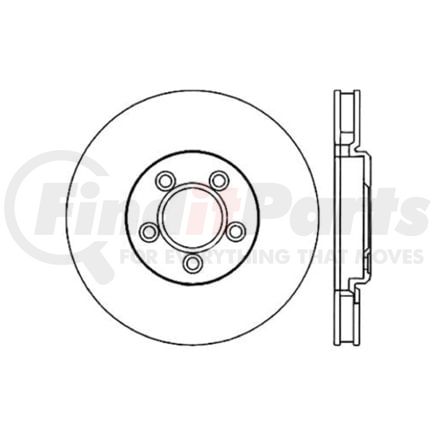 Centric 120.61060 Disc Brake Rotor Premium Brake Rotor