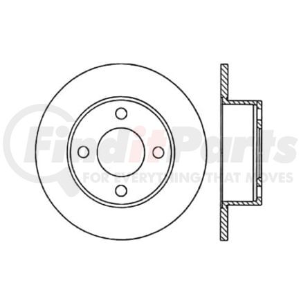 121.3302 by CENTRIC - C-TEK Standard Brake Rotor