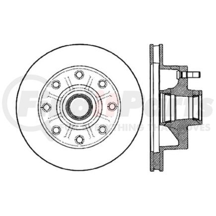 120.65005 by CENTRIC - Premium Brake Rotor