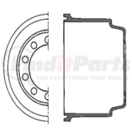 Centric 122.79004 Brake Drum Centric Premium Brake Drum
