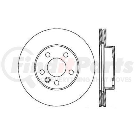 125.33052 by CENTRIC - Premium High Carbon Alloy Brake Rotor