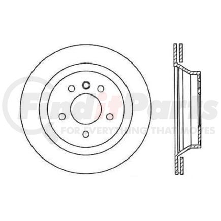 Centric 120.34037 Disc Brake Rotor Premium Brake Rotor