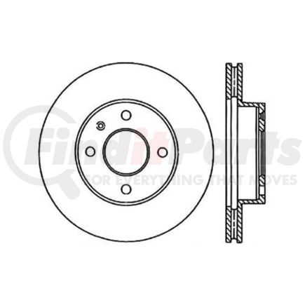 Centric 120.61065 Disc Brake Rotor Premium Brake Rotor