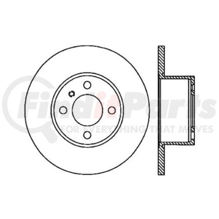 Centric 120.34007 Disc Brake Rotor Premium Brake Rotor