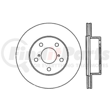 Centric 120.47020 Disc Brake Rotor Premium Brake Rotor