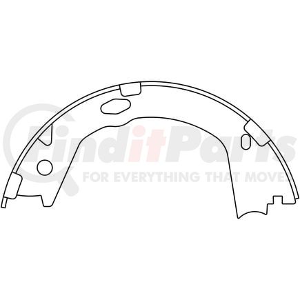 111.0982 by CENTRIC - Premium Parking Brake Shoes