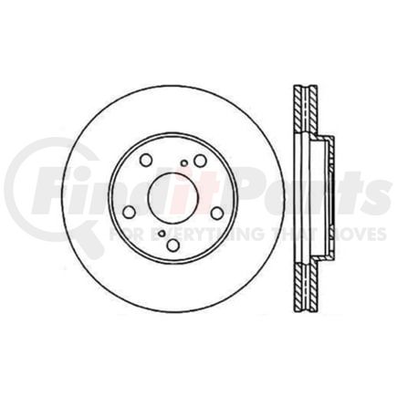 125.44079 by CENTRIC - Centric Premium High Carbon Alloy Brake Rotor