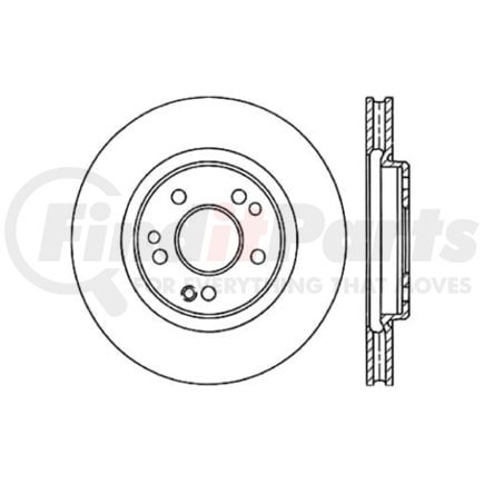 120.35019 by CENTRIC - Centric Premium High Carbon Alloy Brake Rotor