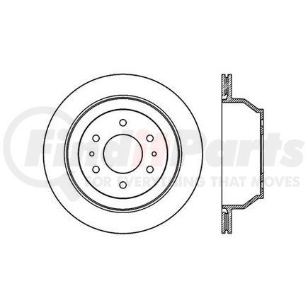 Centric 125.66052 Disc Brake Rotor Centric Premium High Carbon Alloy Brake Rotor