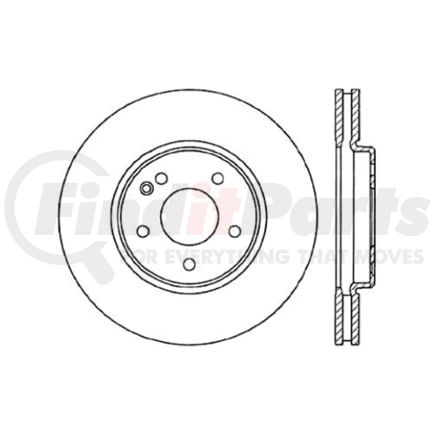 Centric 120.35060 Disc Brake Rotor Premium Brake Rotor