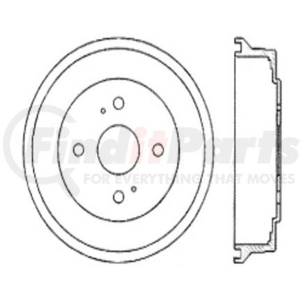 123.44008 by CENTRIC - C-Tek Standard Brake Drum