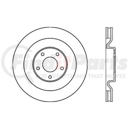 121.62102 by CENTRIC - Std Brake Rotor