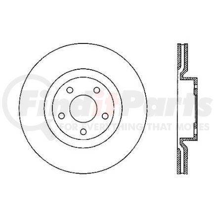 121.62086 by CENTRIC - Std Brake Rotor
