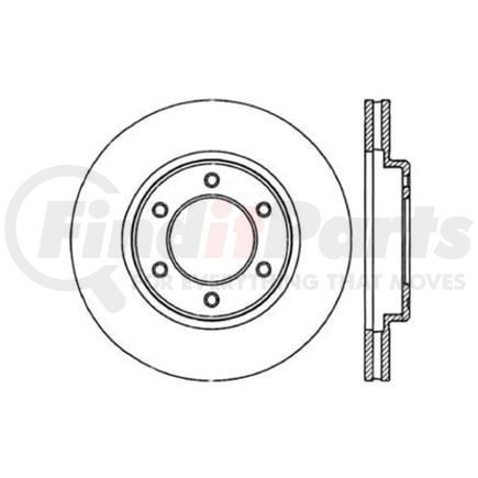 Centric 120.44097 Disc Brake Rotor Premium Brake Rotor