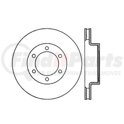 Centric 125.44129 Disc Brake Rotor Centric Premium High Carbon Alloy Brake Rotor