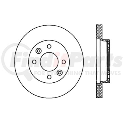 Centric 120.11003 Disc Brake Rotor Premium Brake Rotor