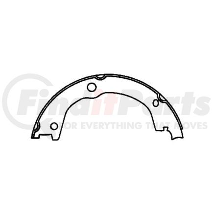 111.0873 by CENTRIC - Premium Parking Brake Shoes