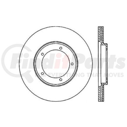 Centric 120.37001 Disc Brake Rotor Premium Brake Rotor