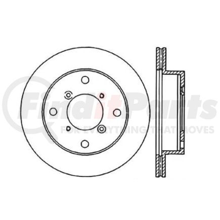 Centric 120.48001 Disc Brake Rotor Premium Brake Rotor
