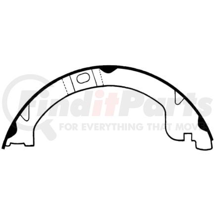 Centric 111.0761 Parking Brake Shoe Premium Parking Brake Shoes
