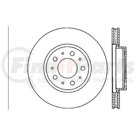 120.39019 by CENTRIC - Centric Premium High Carbon Alloy Brake Rotor