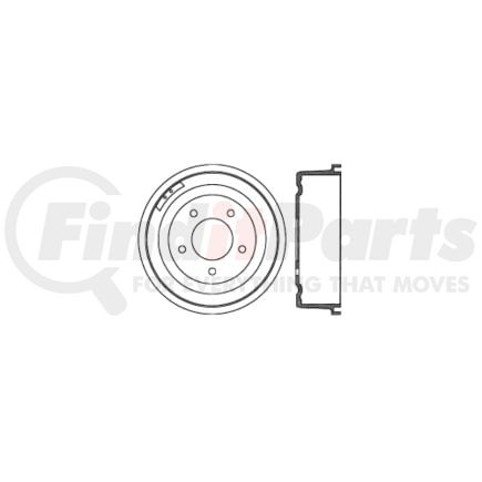 122.65010 by CENTRIC - Premium Brake Drum