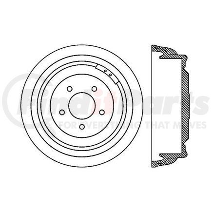 Centric 122.62017 Brake Drum Premium Brake Drum
