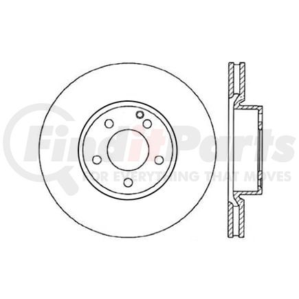120.35110 by CENTRIC - Premium Brake Rotor