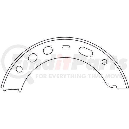 111.0893 by CENTRIC - Premium Parking Brake Shoes