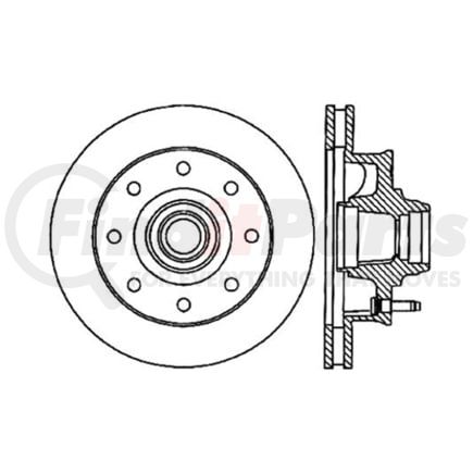 Centric 125.66027 Brake Hydraulic Line Premium High-Carbon Rotor