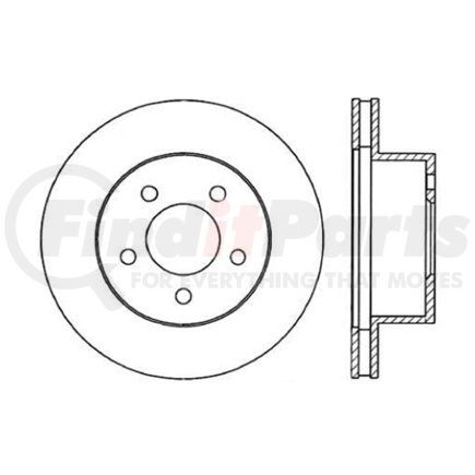 Centric 120.61029 Disc Brake Rotor Premium Brake Rotor