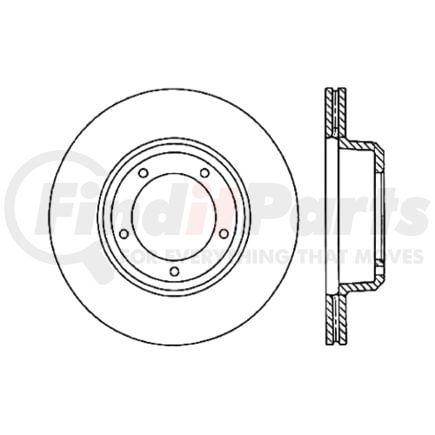 120.22001 by CENTRIC - Premium Brake Rotor