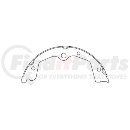 111.0897 by CENTRIC - Premium Parking Brake Shoes