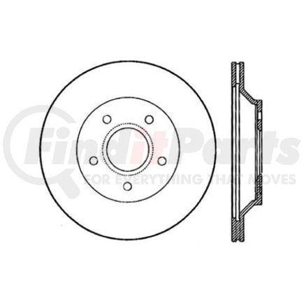120.62033 by CENTRIC - Premium Brake Rotor